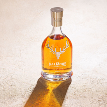 The Dalmore 28 Year old bottle and shadow