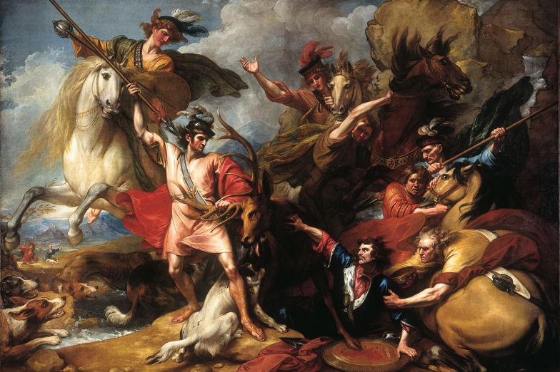 Painting - Fury of The Stag