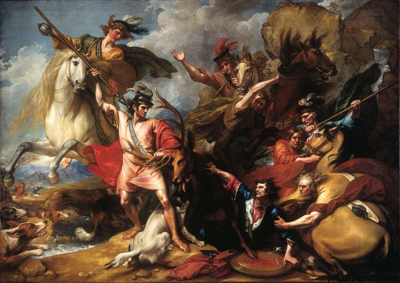 Painting - Fury of The Stag